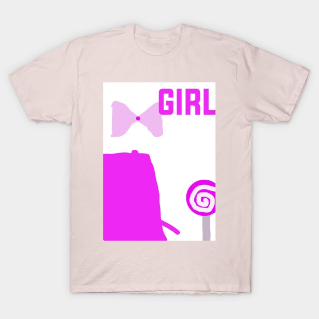 pink girl T-Shirt by ten2fiveoutlet